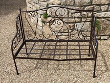 BANQUETTE en FER FORGE