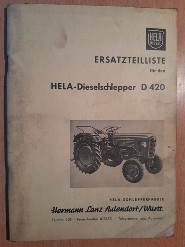 Hela diesel tracteur d420 - tracteur,