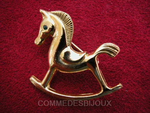 Broche vintage cheval - vintage,