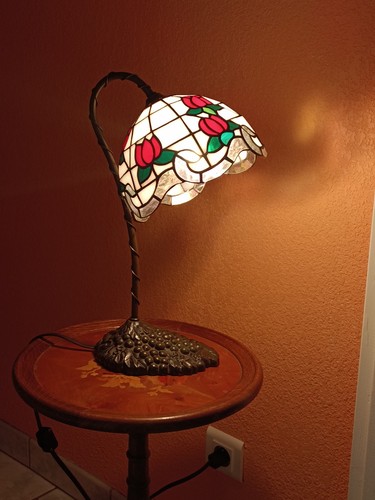 Lampe style tiffany poser - style, À