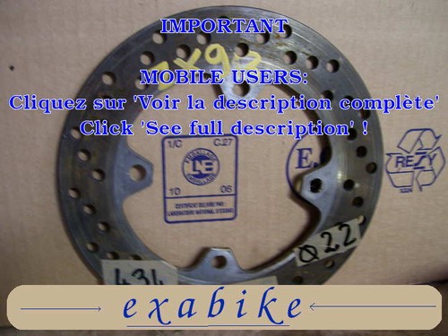 Disque frein arriere pour - disque,