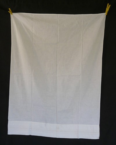 Drap plat berceau ancien - , blanc