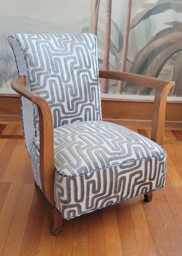 Fauteuil art déco restauré - fauteuil,