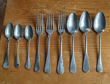 Lot of 9 Early 20th Century Antique Cutlery