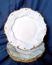 5 assiettes plates en porcelaine de Limoges vers 1900