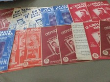 LOT DE 15 PARTITIONS ANCIENNES