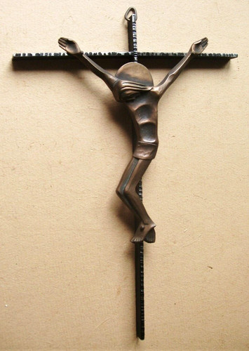 Crucifix mural bronze de - en,