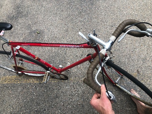 Red peugeot bike carbolite - bike,