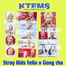 Stray Kids Felix Gongcha Pin button cup holder Poster sleeve Gong Cha keyring