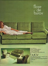 ADVERTISEMENT 1968 BUROV furniture FLORA