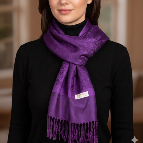 Echarpe pashmina soie - echarpe, laine