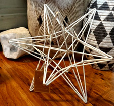 Large Metal Habitat Decor Star Table Sculpture