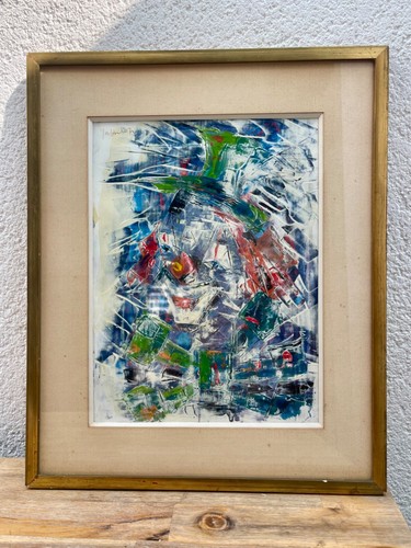 Tableau abstrait clown - tableau,
