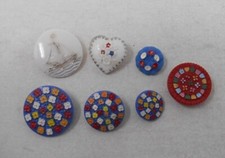 Lot de 7 Boutons anciens en
