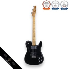 Guitare électrique Fender 1974 Telecaster Custom noire avec humbucker large...