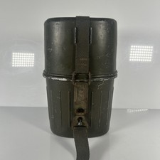 Vintage Allemand Eau Bouteille Métal Cantine Militaire Armée PSL51 - Rare