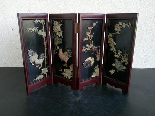 Petit paravent volets en - a,