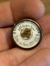 Très Rare Bouton Relique Siège de Paris (1870-1871) - Objet De Musée - Satirique