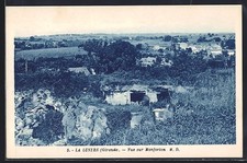 Old postcard La Lustre, view of Monforton and surrounding landscapes 