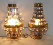 Paire d'appliques vintage à