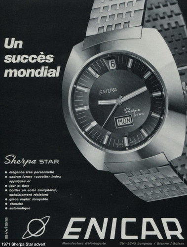 Enicar sherpa star cadran - star,