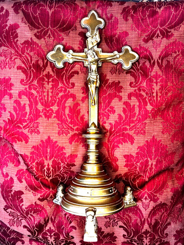 Ancienne croix autel fin - ancienne, (fin