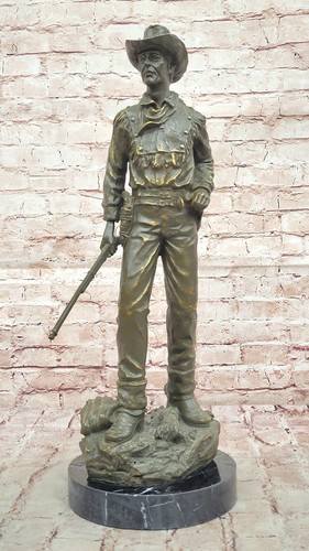Lopez cowboy bronze statue - cowboy,