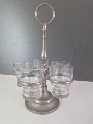 Cabaret verres en étain - à,