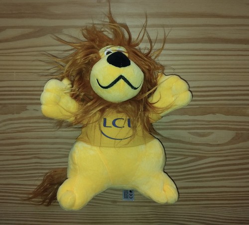Peluche lion lcl maillot jaune - lion,