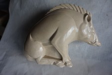 WILD BOAR SCULPTURE STATUE