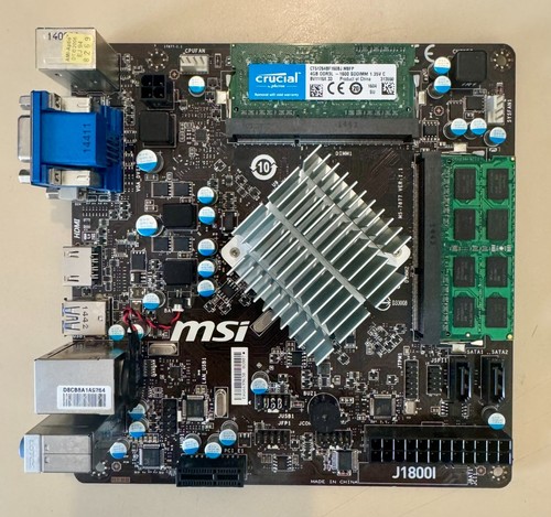 Motherboard msi j1800i - motherboard, +