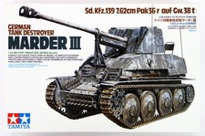 Tamiya 35248 German Tank Destroyer Marder III Sd.Kfz.139 7.62cm Pak36(r)  1/35