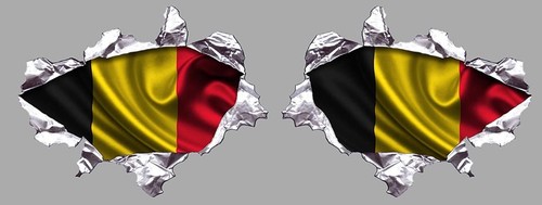 Drapeaux belge metal - x,
