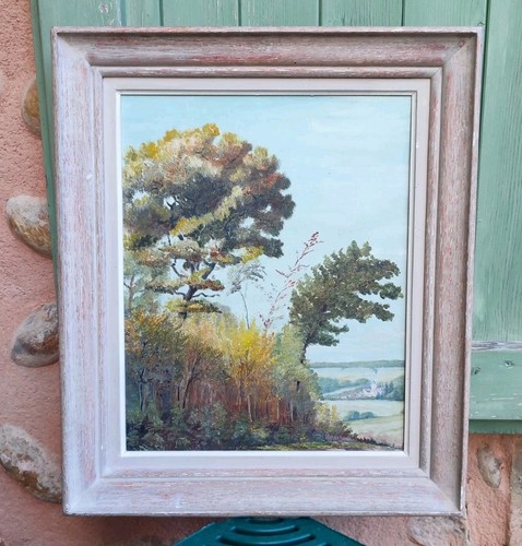 Ancien tableau hst paysage - ancien,