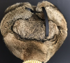 Real Rabbit Fur Hat Russian Ushanka Trapper Earflap Ski Cap Aviator Hunter