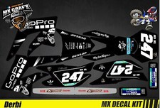 Kit Déco Moto pour / Mx Decal Kit for Derbi 50 - GoPro Black
