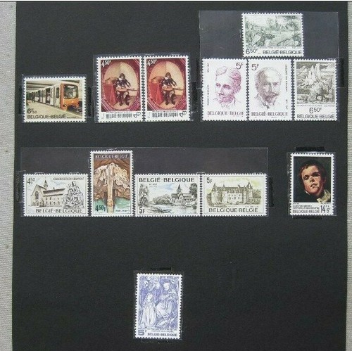 Timbres belges année 1976 - timbres,