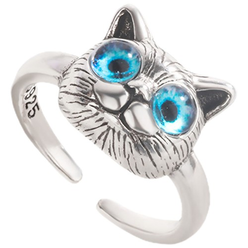Bague ouverte bijoux chat - chat, pour