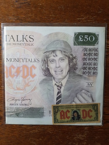 Money talks poster bag - ac/dc,