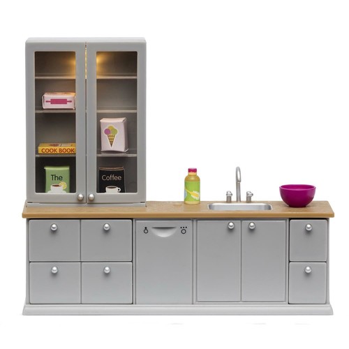 Ensemble cuisine grise - ensemble, de