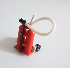 Playmobil (G1106) FIREFIGHTERS - Double Fire Extinguisher on Vintage Trolley 3491 3525 
