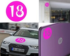 Numéro 18 Autocollant Vinyle