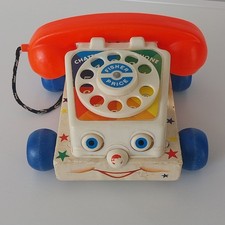 Vintage Jouet Fisher Price Phone Téléphone Made in Belgium 1961