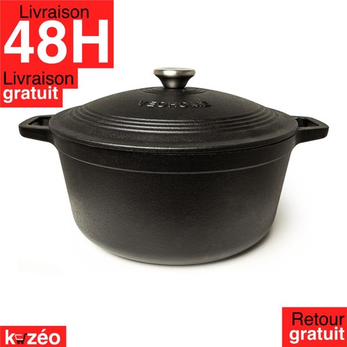 Cocotte fonte ronde 28cm - ronde,