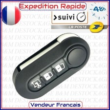 Coque Compatible Clé pour Fiat 500 Panda Ducato Bravo Stilo Brava Clé 3 Boutons