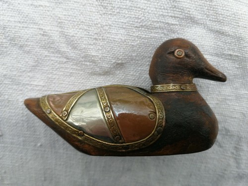 Canard bois décor - , cuivre