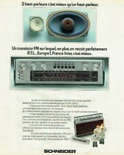 1975 Schneider Transistor 2 Speaker FM RTL Advertising 820 Advertising 