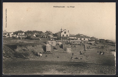 Cpa préfailles plage avec - plage,