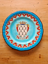 RARE ASSIETTE EMAUX LONGWY