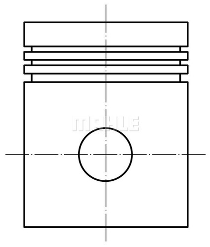 Mahle 0213400 piston pour - 1x,